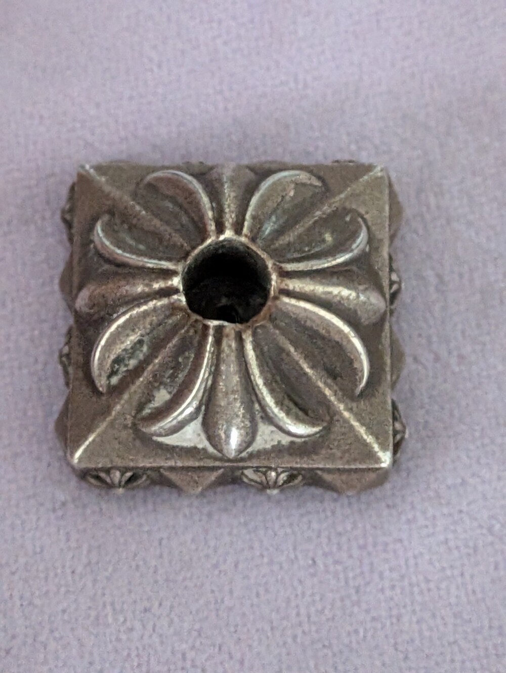 Chrome Hearts 2016 Sterling Silver Square CH Plus Incense Holder (Heavy Variant)